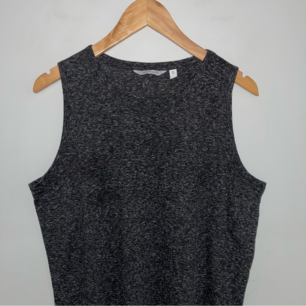 Athleta Gateway Tank Women's Size XS Dark Grey Draped Layered Oversized - Picture 3 of 8